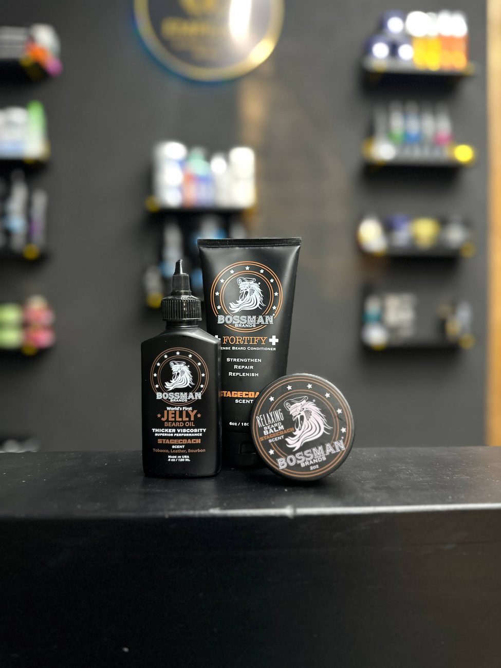 Productos Bossman para barba disponibles en Emperor